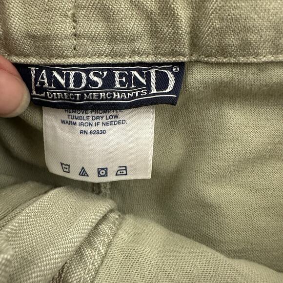 Lands End Womens Vintage Y2k Skort Size M Taupe Gray Cargo Cotton - Picture 6 of 12